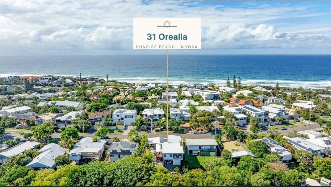 Aerial view of 31 Orealla, Sunrise Beach, Noosa